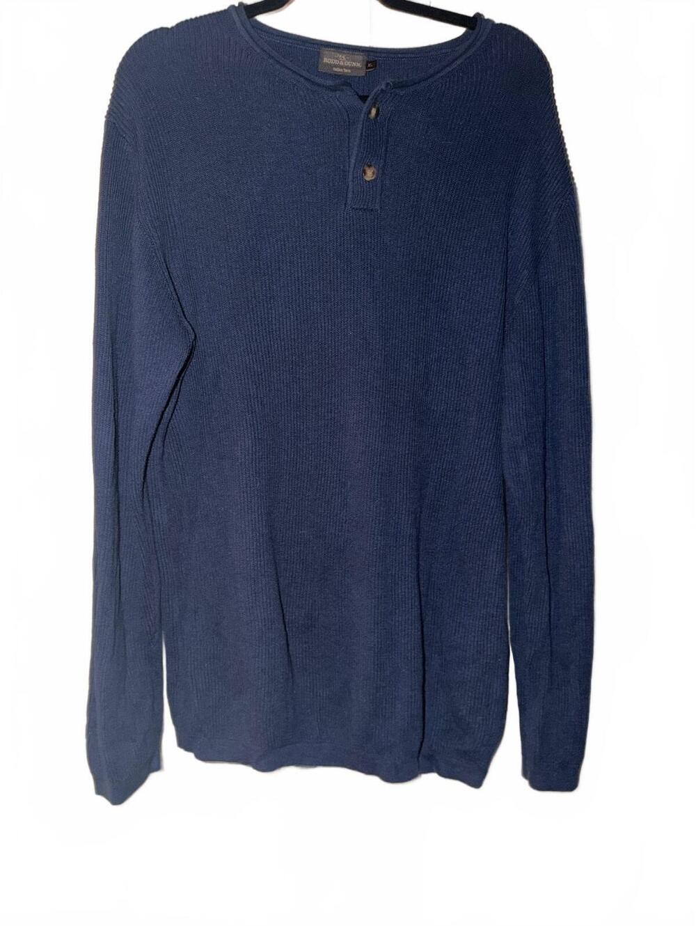 Rodd & Gunn Henley Knit  luxury sz l preppy italian yarn